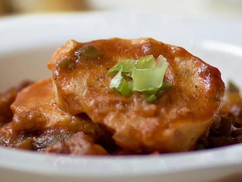 Fish and Vegetables in Rich Tomato Sauce with Carrots