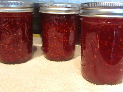Raspberry Green Chile Jam with Pectin