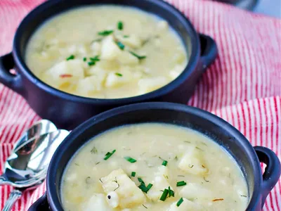 Scandinavian Fish and Potato Soup with Saffron and Dill