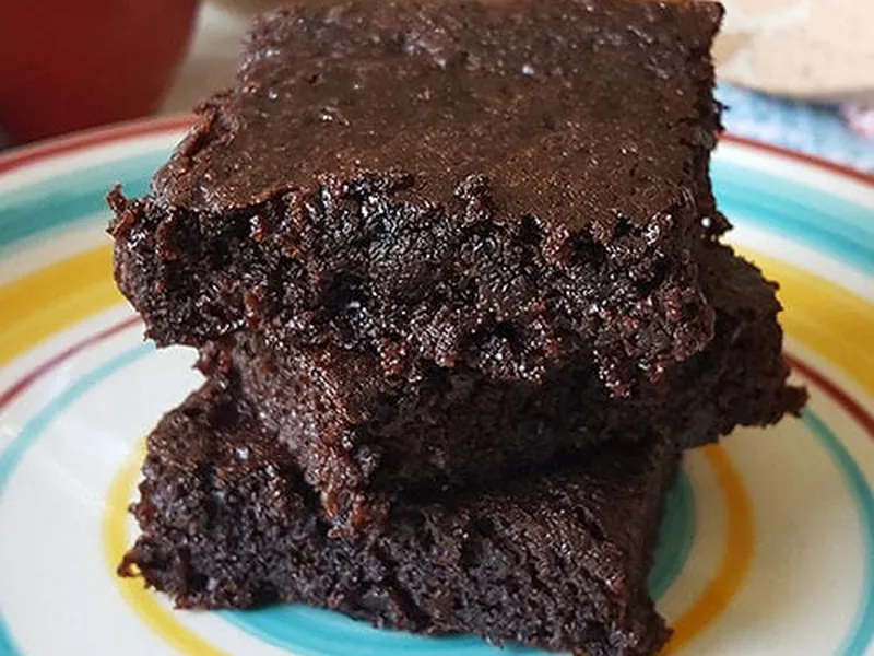 Rye Sourdough Brownies with Coconut Sugar and Cacao