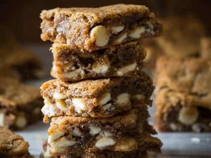 Gluten-Free Maple Sugar Blondies with Nut Flour