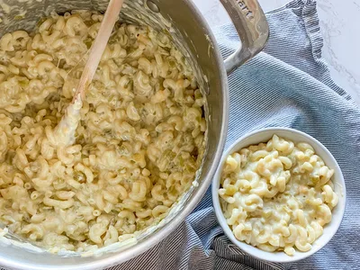 Green Chili Mac and Cheese with Pepper Jack