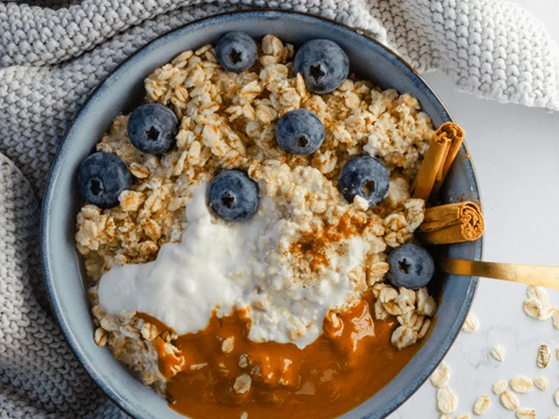 Overnight Oats with Blueberries Budget