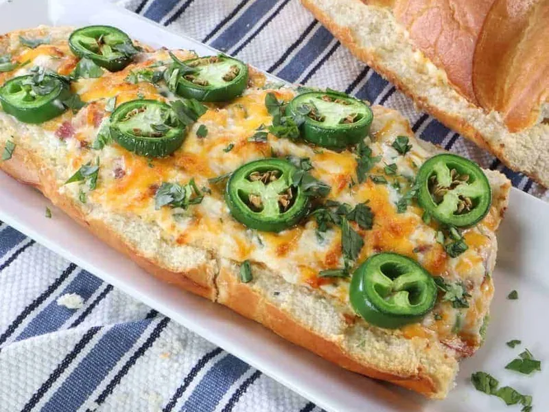 Air Fryer Jalapeño Popper Stuffed Bread