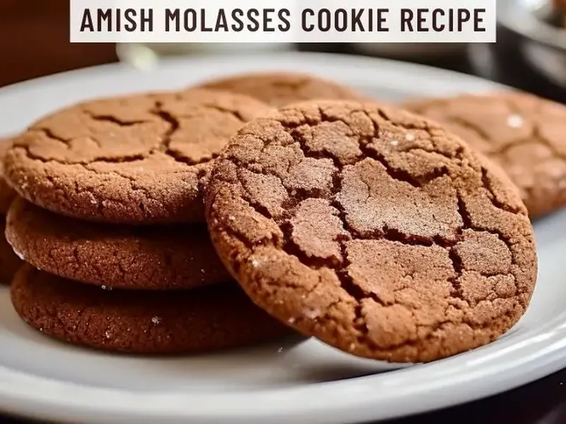 Amish Molasses Cookies - Soft Chewy Traditional Recipe