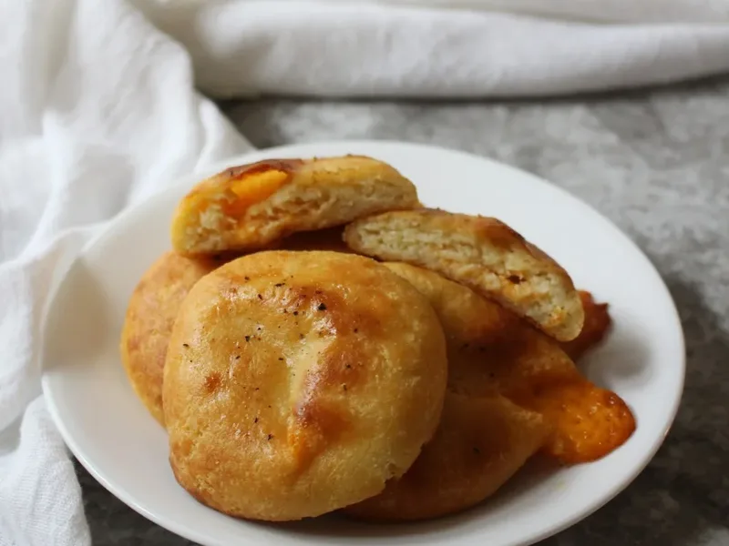 Keto Cheesy Cheddar Fathead Puffs - Low Carb Baked