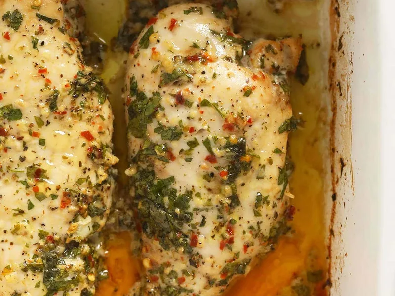 Italian Herb Marinated Baked Chicken Breast