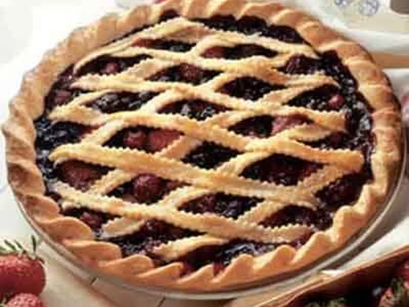 Mixed Berry Almond Pie with Lattice Crust