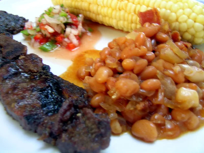 Hot and Smoky Baked Beans with Bacon and Chipotle