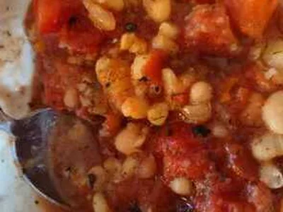 Vegan Albanian White Bean Soup