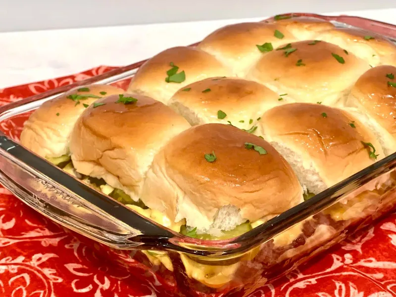 White Castle Copycat Slider Casserole with Pickles