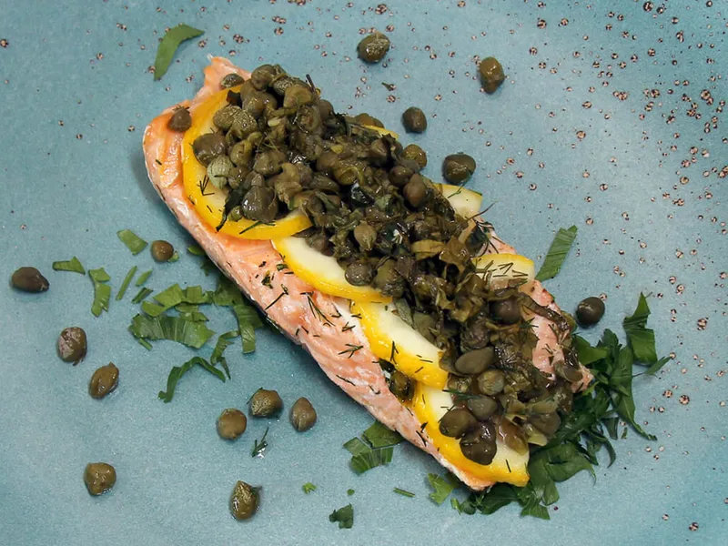 Air Fryer Salmon en Papillote with Lemon and Dill