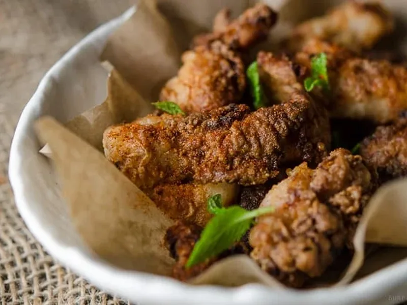 Crispy Miso Ginger Fried Chicken with Miso Mayo