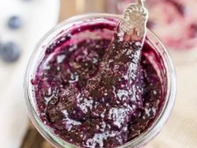 Refined Sugar-Free Blueberry Chia Jam with Maple Syrup