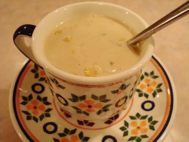 Peanut Butter Corn Chowder with Cream