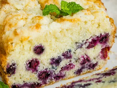 Lemon Blueberry Streusel Bread