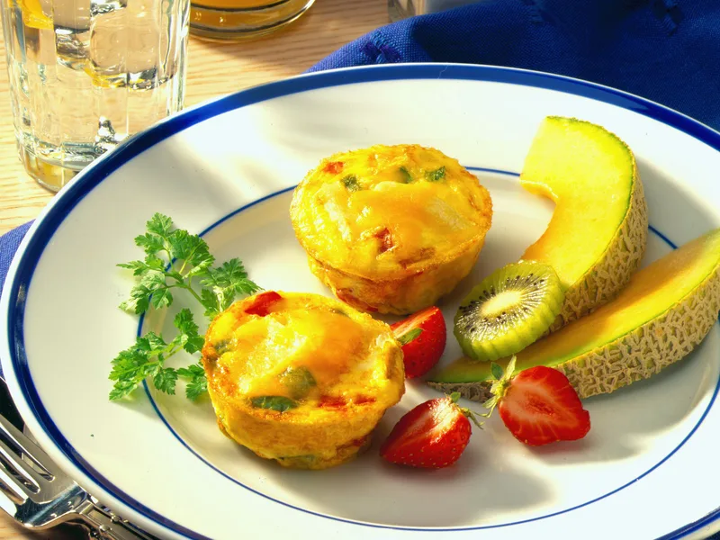 Idaho Potato and Bell Pepper Frittata Muffins