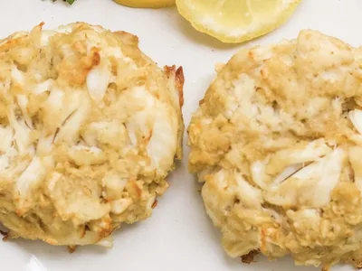 Broiled Maryland Jumbo Lump Crab Cakes