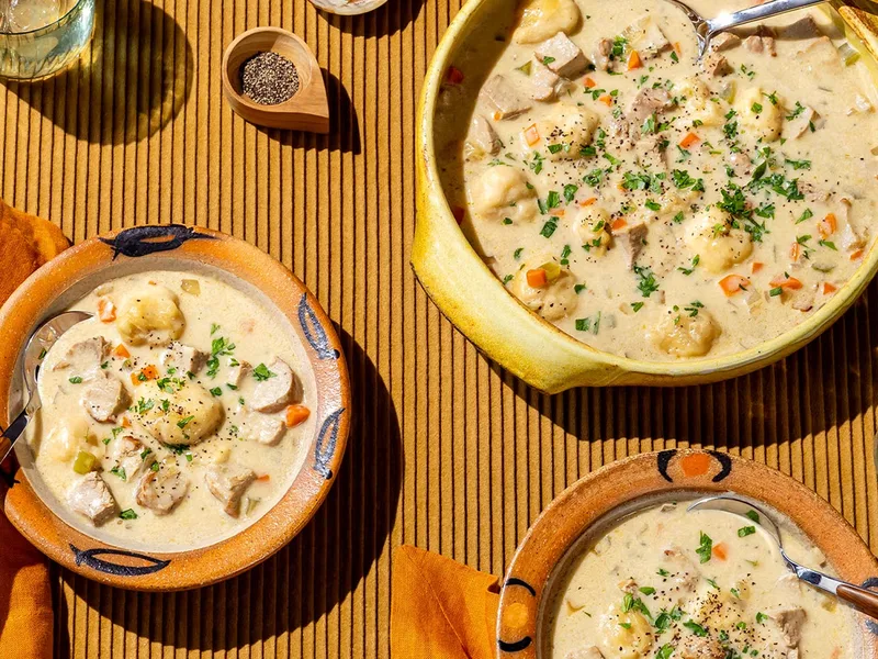 Pork Tenderloin with Biscuit Dumplings