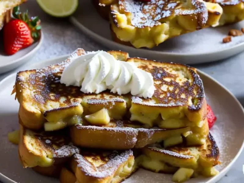 Dairy-Free Coconut French Toast with Tropical Fruits