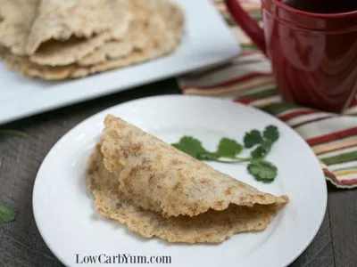 Almond Flour Psyllium Husk Keto Tortillas - Egg Free