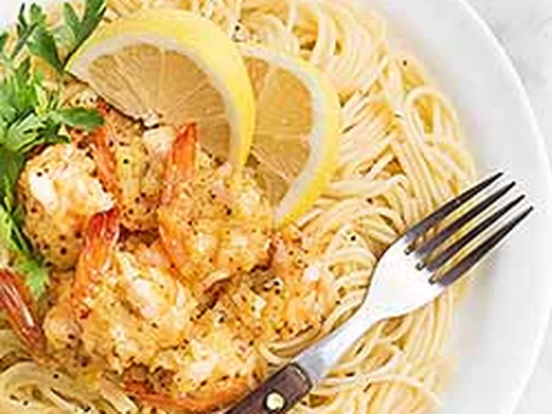 Buttery Baked Shrimp Scampi with Garlic Breadcrumb Topping