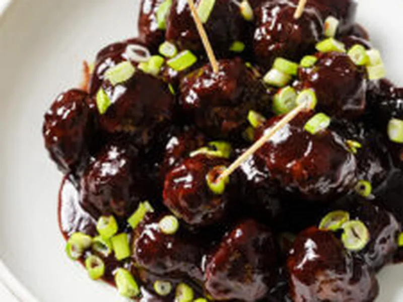 AIP Cocktail Meatballs with Grape Jelly Glaze
