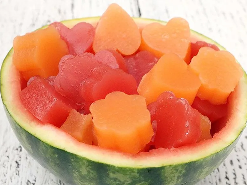 Healthy Watermelon Lemon Collagen Gummies with Raw Honey