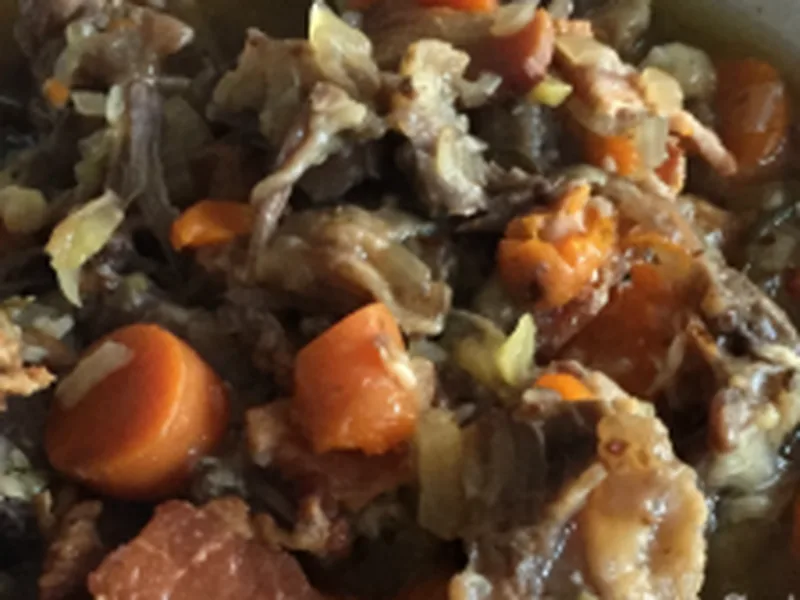 Instant Pot Garlic Rosemary Oxtail Stew