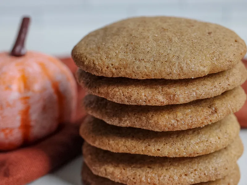 Soft and Chewy Pumpkin Spice Cookies with Maple Syrup