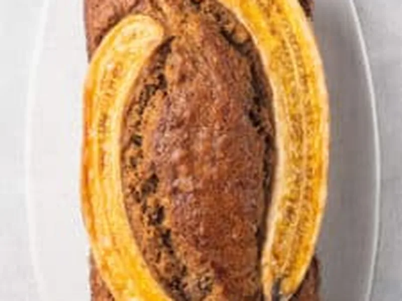 Vegan Banana Bread with Walnuts and Caramelized Top