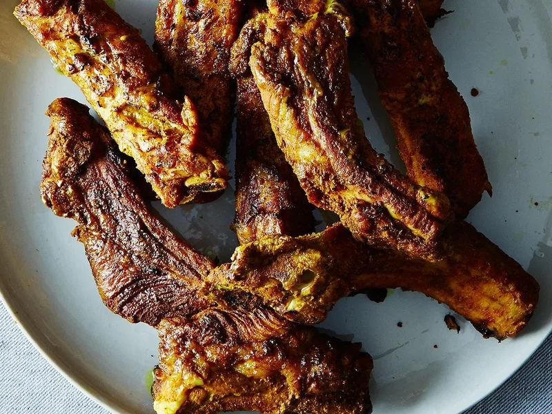 Asian Spiced Dry Rub Baby Back Ribs with Ginger and Turmeric