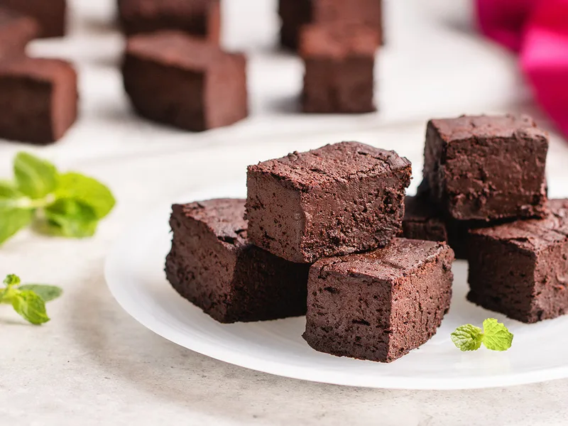 Pumpkin Mint Chocolate Fudge with Peanut Butter