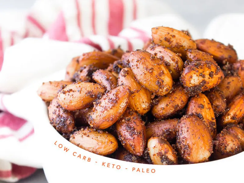 BBQ Spiced Roasted Almonds with Smoky Paprika and Cumin