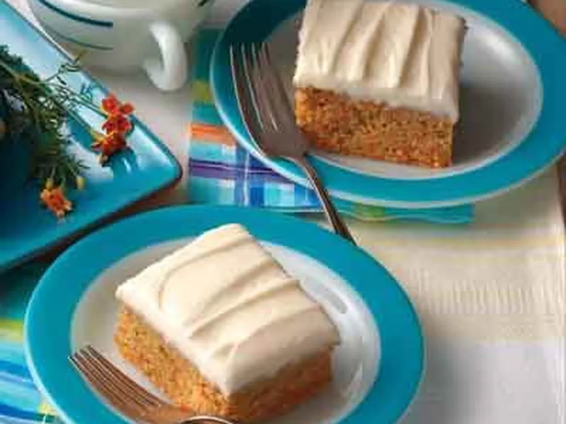 Easy Carrot Cake with Light Butter Frosting