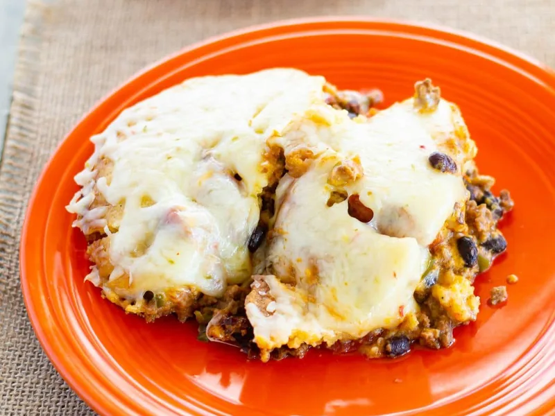 Slow Cooker Taco Pie with Cornbread Topping