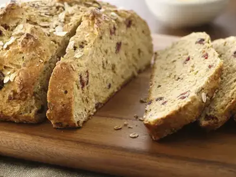 Five-Grain Buttermilk Cranberry Soda Bread with White Whole Wheat