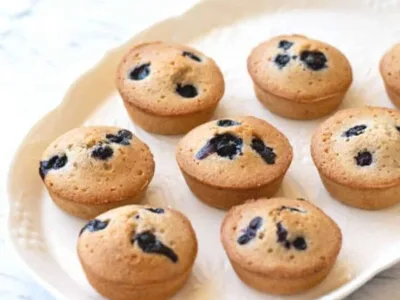 Thermomix Blueberry Almond Friands