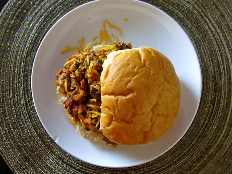 Turkey Vegetable Sloppy Joes with Spinach and Zucchini