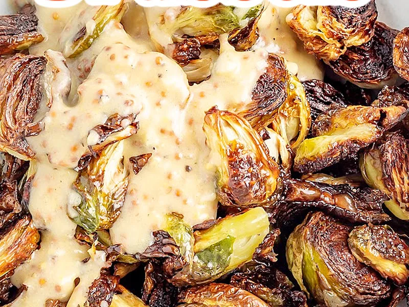 Roasted Honey Mustard Brussels Sprouts