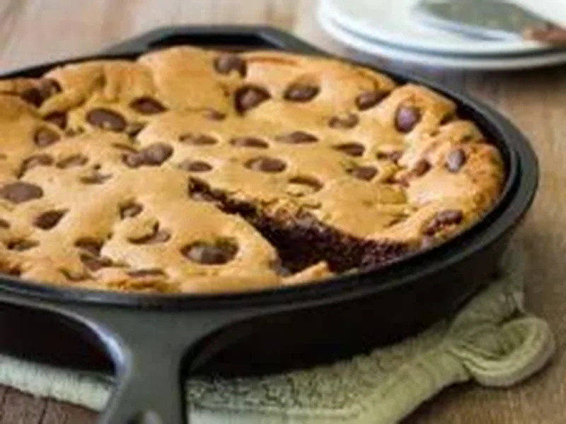 Brown Butter Giant Chocolate Chip Skillet Cookie