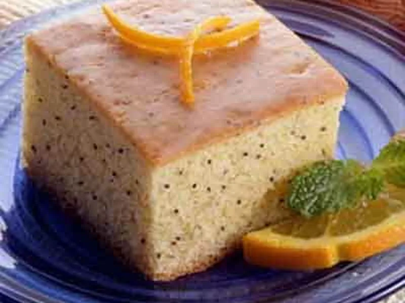 Orange Poppy Seed Cake with Citrus Glaze