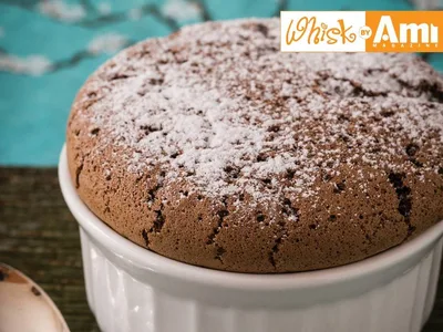 Gluten Free Mocha Chocolate Souffles with Cinnamon Sugar