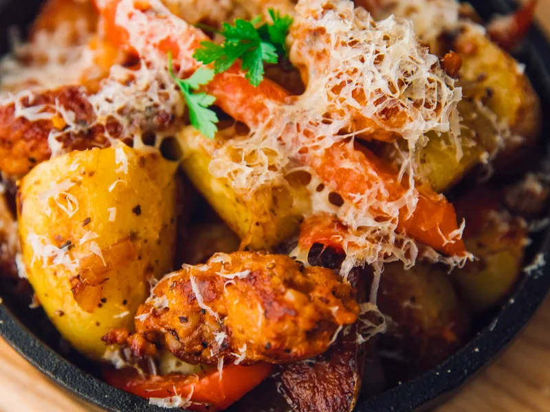 Cast Iron Smoked Sausage Skillet with Potatoes