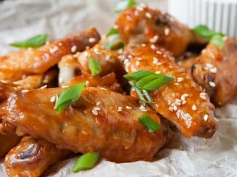 Keto Spicy Korean Chicken Wings with Gochujang Style Sauce