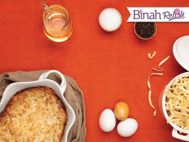 Salt and Pepper Spelt Noodle Kugel