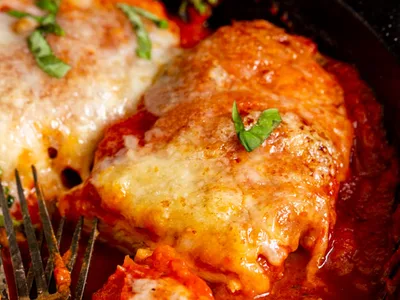 Stovetop Chicken Parmesan Casserole with Swiss Cheese