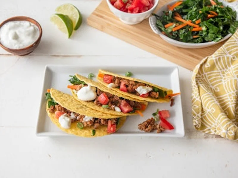 Crunchy Berbere Spiced Turkey Tacos with Ethiopian Flavors