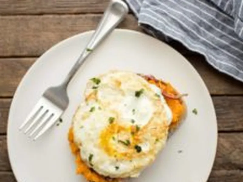Butternut Squash Toast with Fried Eggs and Crispy Sage
