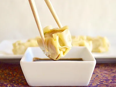 Steamed Shrimp Shu Mai with Ginger and Sesame